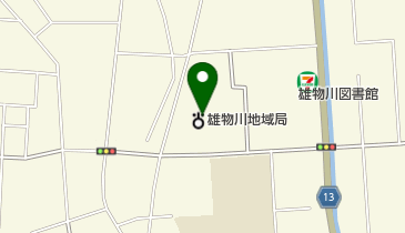 横手市雄物川地域局の地図画像