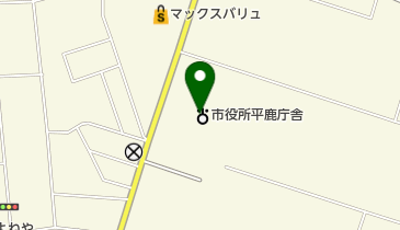 横手市平鹿地域局の地図画像