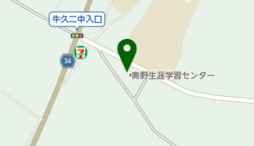 牛久市奥野出張所の地図画像