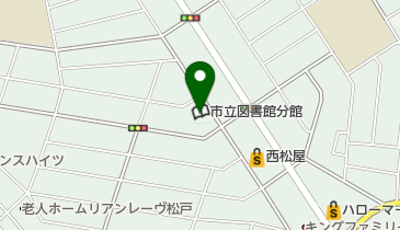 松戸市六実支所の地図画像