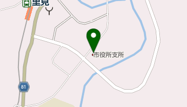 市加茂支所の地図画像