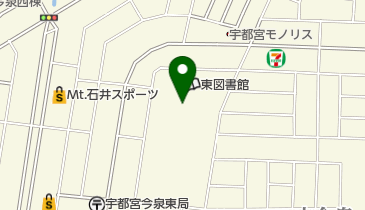 宇都宮市駅東出張所の地図画像