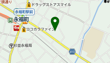 杉並区永福和泉区民事務所の地図画像