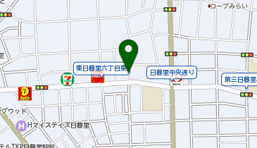 荒川区日暮里区民事務所の地図画像