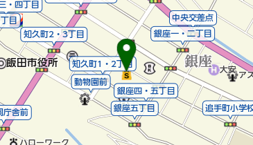 飯田市市民証明コーナーの地図画像