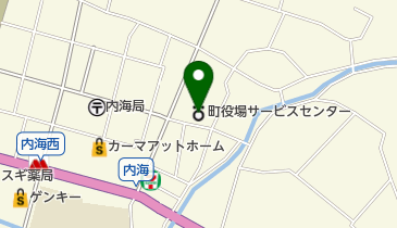 知多郡内海サービスセンターの地図画像