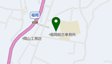 中津川市福岡総合事務所の地図画像