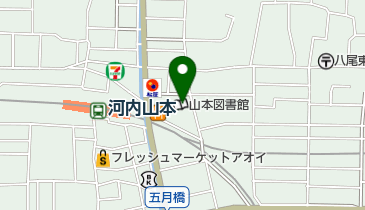 八尾市山本出張所の地図画像