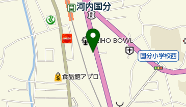 柏原市国分出張所の地図画像