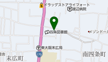 東大阪市四条行政サービスセンターの地図画像