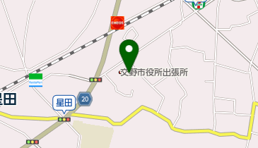 交野市星田出張所の地図画像