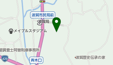 宍粟市波賀市民局の地図画像