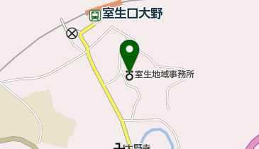 宇陀市室生地域事務所の地図画像