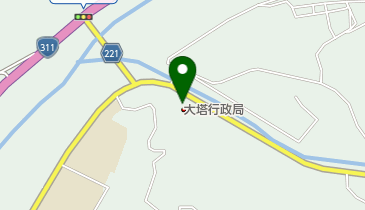 田辺市大塔行政局の地図画像