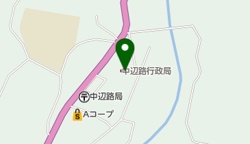 田辺市中辺路行政局の地図画像