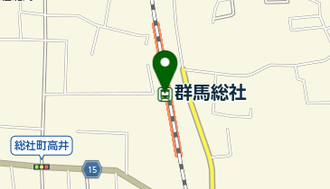 JR東日本 群馬総社駅みどりの窓口の地図画像