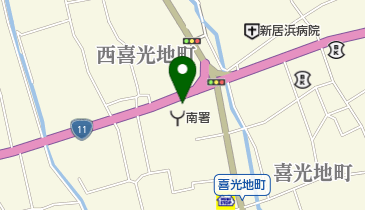 新居浜市上部支所の地図画像