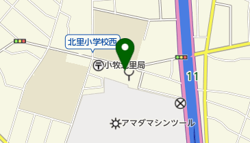 小牧市北里支所の地図画像