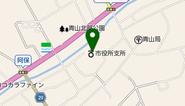 伊賀市青山支所の地図画像