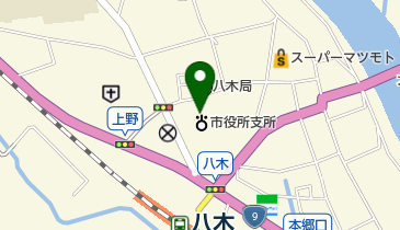 南丹市八木支所の地図画像