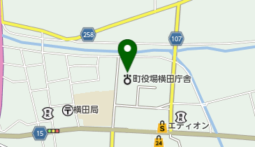 仁多郡横田庁舎の地図画像