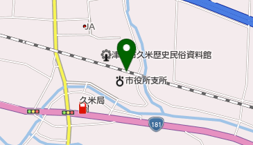 津山市久米支所の地図画像