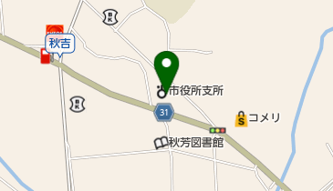 美祢市秋芳総合支所の地図画像