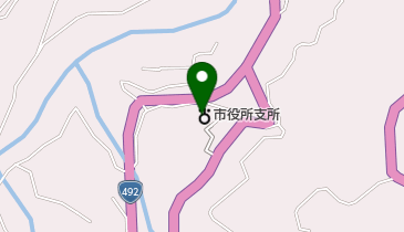 美馬市木屋平総合支所の地図画像