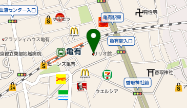 葛飾区亀有区民事務所の地図画像