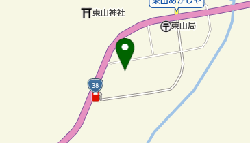 富良野市東山支所の地図画像