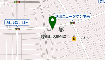 大阪狭山市ニュータウン連絡所の地図画像