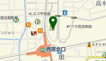 西宮市アクタ西宮ステーションの地図画像
