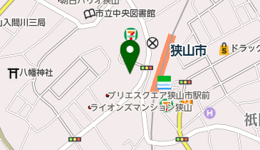 狭山市入間川地区センターの地図画像