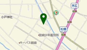 宮崎市小戸地域事務所の地図画像