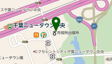 印西市中央駅前出張所の地図画像