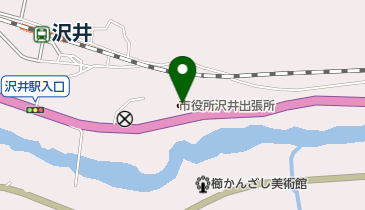 青梅市沢井出張所の地図画像