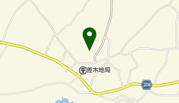 大島町差木地カミワケ179差木地出張所の地図画像