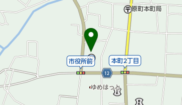 南相馬市原町区役所の地図画像