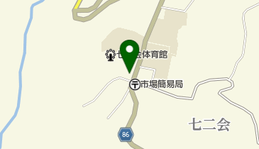 長野市七二会支所の地図画像