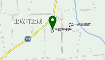 阿波市土成支所の地図画像