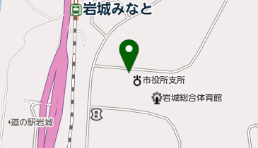 由利本荘市岩城総合支所の地図画像