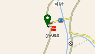 名西郡広野支所の地図画像