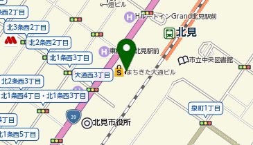 北見市まちきた大通ビル庁舎の地図画像