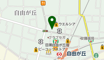 メディカルスキャニング 自由が丘の地図画像