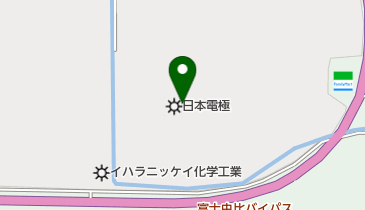 日本電極株式会社 蒲原工場の地図画像