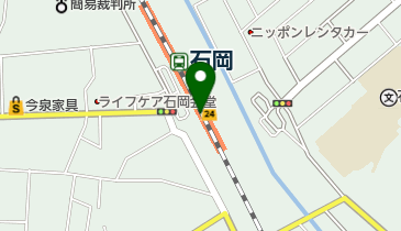 JR東日本 石岡駅みどりの窓口の地図画像