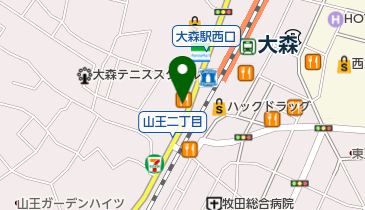 大田区マイナンバーカードセンターの地図画像