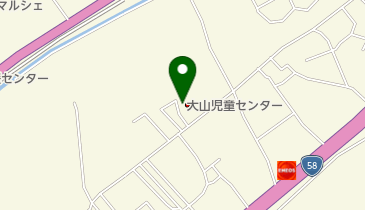 宜野湾市立大山児童センターの地図画像