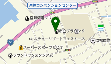 宜野湾市立グラウンドの地図画像