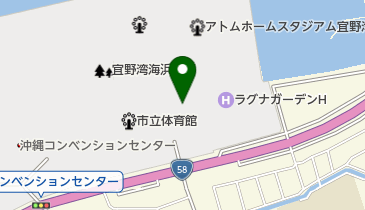 宜野湾海浜公園庭球場の地図画像